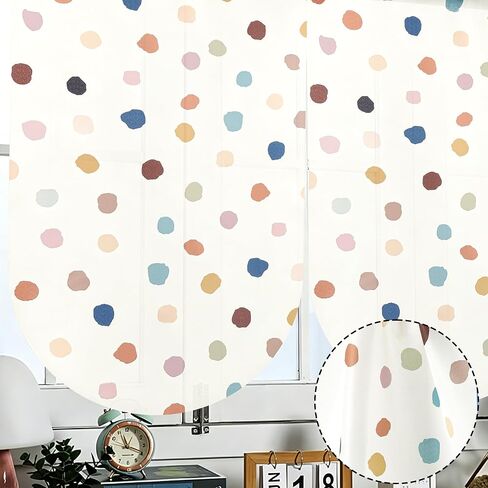 6 Pcs Boho Classroom Curtains Boho Dots Back to Classroom Curtains Decorations for School Classroom Kindergarten Playroom Primary Daycare Bedroom Living Room (36" X 24") in Saudi Arabia