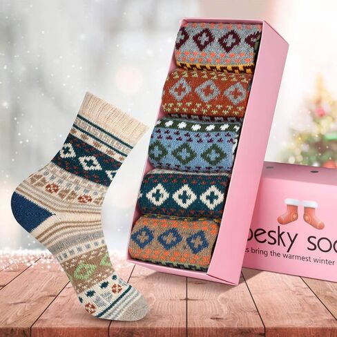 besky Warm Socks for Women Cozy Fuzzy Socks in Saudi Arabia