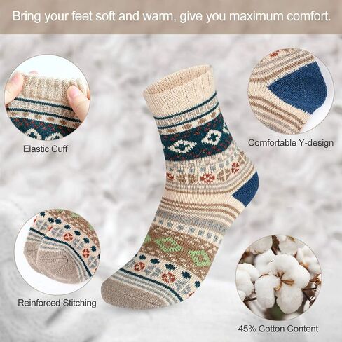 besky Warm Socks for Women Cozy Fuzzy Socks in Saudi Arabia