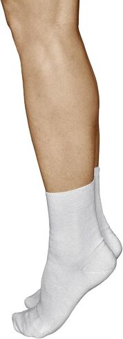 Women's Loose Fitting Non Elastic Top ALL-COTTON Socks (3 PAIRS) Thin Gentle Grip No Elasticated Cuff Ladies in Saudi Arabia