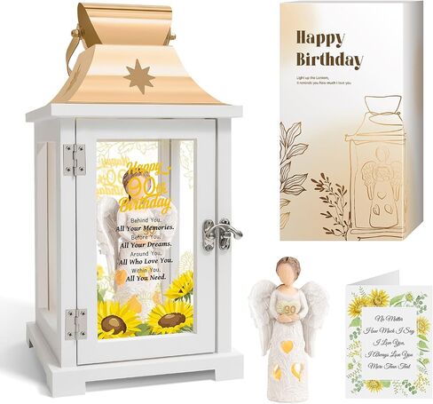 90th Birthday Gifts for Women, Unique 90 Year Old Birthday Gifts Lanter for Women, Mom, Mother in Law, Daughter in Law, Sister, Friends in Saudi Arabia