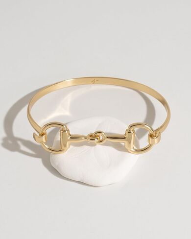 James Michelle Horse Bit Bracelet for Women – 3-Year Color Guarantee – Waterproof, Non-Tarnish, Hypoallergenic, Gold PVD Coated – Great for Beach, Wedding, Gifts in Saudi Arabia