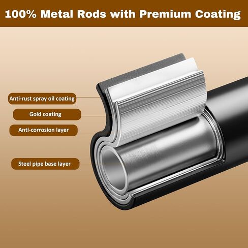 Adhesive Curtain Rod No Drilling for Windows 27 to 84",Renter Friendly No Drill Adjustable Rod, 5/8 Inch Diameter Easy Install Non Screw Screwless Apartment Rods with Stick on Bracket Holder 2-Pack in Saudi Arabia