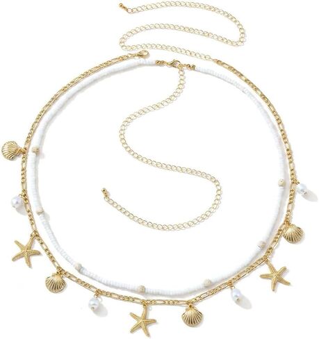Alloy Waist Chain for Women, Adjustable Body Chain Belt, Layered Bikini Belly Chain, Jewelry for Beach Wear, Summer, Wedding, Festival, Party and Concert in Kuwait