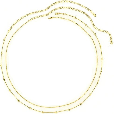 14K Gold Plated Silver Waist Chain, Layered Belly Belt, Waterproof Snake Cuban Body Chain for Women, Summer Beach Jewelry Accessories in Saudi Arabia