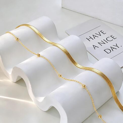 HERIER Waist Chain for Women Dainty 14k Gold Plated Layered Belly Belt Chains Simple Waist Beads Body Chain Summer Beach Body Jewelry Accessories for Women in Saudi Arabia
