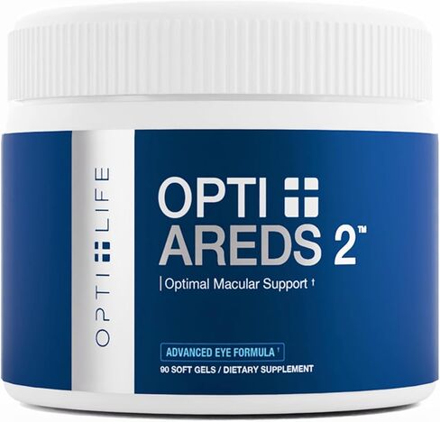 Opti + AREDS 2 Supplements | Vision & Eye Health Supplements for Adults | Includes Lutein, Zeaxanthin, Zinc, and Vitamin C for Macular Support* | 90 Softgels / 45 Servings in Saudi Arabia
