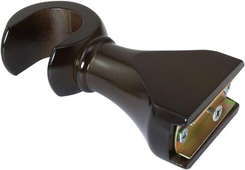 2PCS 12x5.7x3.2cm Wood Curtain Rod Brackets Suitable for Living Room/Bedroom/Balcony/Bathroom Clothes Hanger in Kuwait