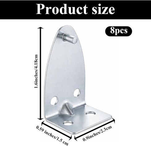 8 Pcs Hold Down Brackets Metal Blinds Brackets Bottom Rail Holder Replacements Silver Door Blind Bottom Rail Hold Clips with Screws for Horizontal Shades Windows Doors in Saudi Arabia