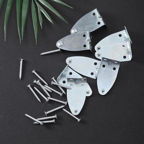 8 Pcs Hold Down Brackets Metal Blinds Brackets Bottom Rail Holder Replacements Silver Door Blind Bottom Rail Hold Clips with Screws for Horizontal Shades Windows Doors in Saudi Arabia
