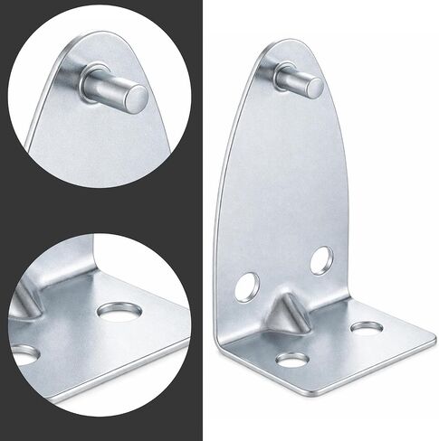 8 Pcs Hold Down Brackets Metal Blinds Brackets Bottom Rail Holder Replacements Silver Door Blind Bottom Rail Hold Clips with Screws for Horizontal Shades Windows Doors in Saudi Arabia