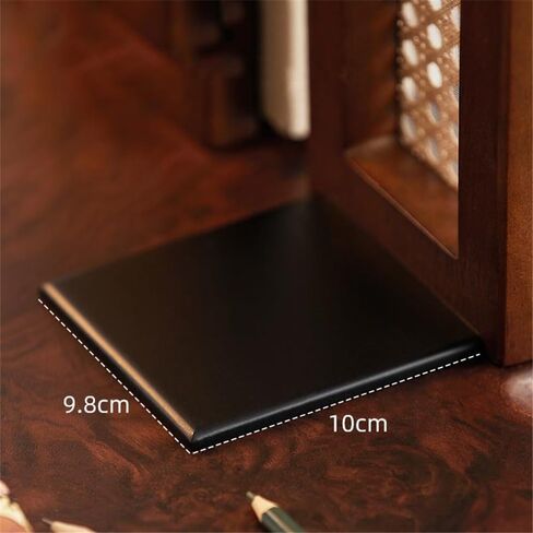 Bookend Support Chinese Style Book Ends, Rattan Desktop Divider for Lovers Organising Bookends in Saudi Arabia