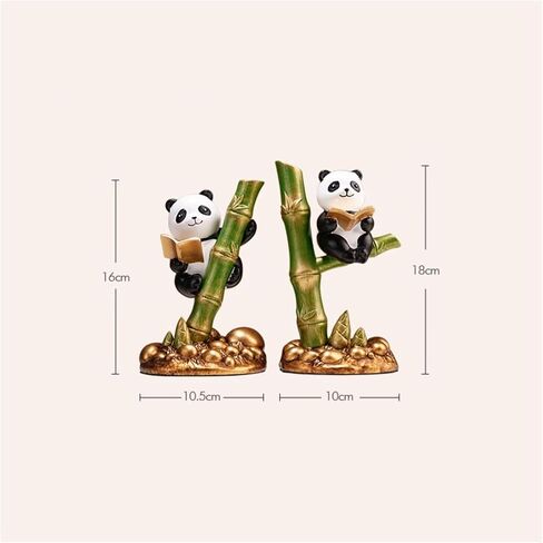 Bookend Support Resin Bookends Chinese Style Panda Decorations Living Room Handicrafts for Study Bookends in Saudi Arabia