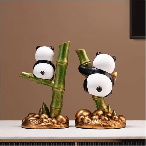 Bookend Support Resin Bookends Chinese Style Panda Decorations Living Room Handicrafts for Study Bookends in Saudi Arabia