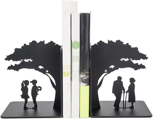 Bookend Support Book Ends - Metal for Shelves, Bookends Decorative Unique for Heavy Books Bookends in Kuwait