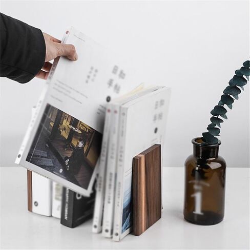 Bookend Support Bookends Non-Skid Bookend for Shelves,Heavy Duty for Book Lovers Organising Desktop Bookends in Saudi Arabia