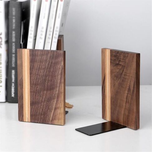Bookend Support Bookends Non-Skid Bookend for Shelves,Heavy Duty for Book Lovers Organising Desktop Bookends in Saudi Arabia