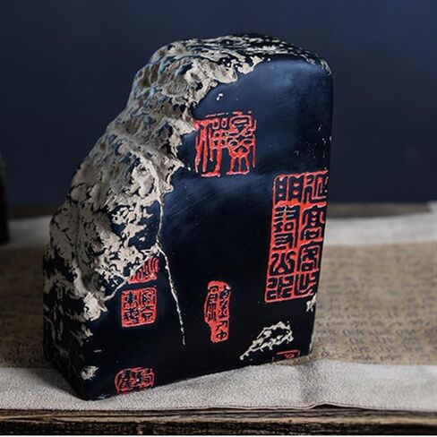 Bookend Support Book Ends for Shelves - Stone Carving Bookends Study Room Ornaments Resin Stopper for Home Office Library Bookends in Kuwait