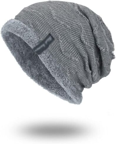 Winter Men's Hat Fashion Fleece Skiing Beanies Caps Warm Knitted Beanie Bonnet Hats Men in Saudi Arabia