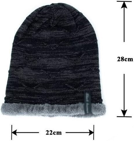 Winter Men's Hat Fashion Fleece Skiing Beanies Caps Warm Knitted Beanie Bonnet Hats Men in Saudi Arabia