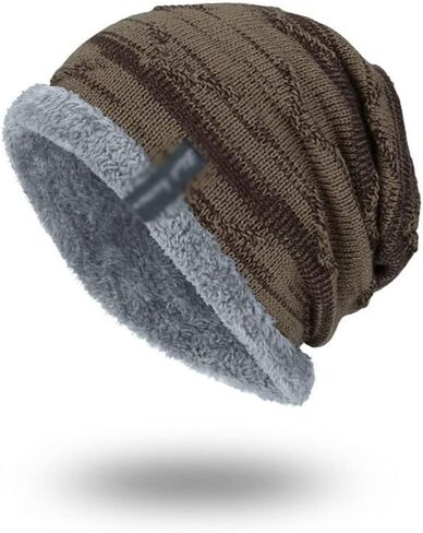 Winter Men's Hat Fashion Fleece Skiing Beanies Caps Warm Knitted Beanie Bonnet Hats Men in Saudi Arabia