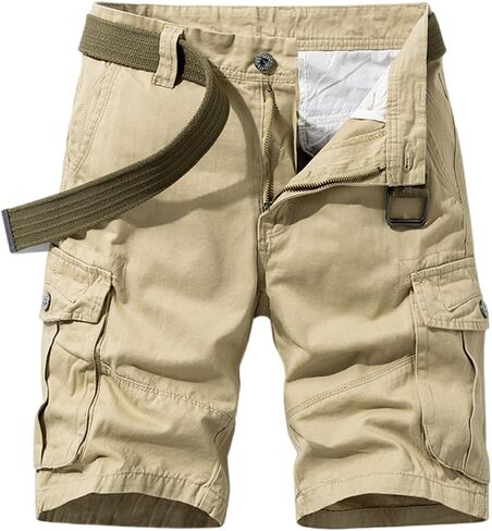 Men's Cargo Shorts Casual Cotton Lightweight Cargo Pants Summer Outdoor Work Cargo Short with Multi-Pockets in Saudi Arabia