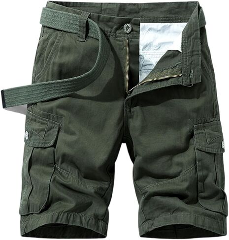 Men's Cargo Shorts Casual Cotton Lightweight Cargo Pants Summer Outdoor Work Cargo Short with Multi-Pockets in Saudi Arabia