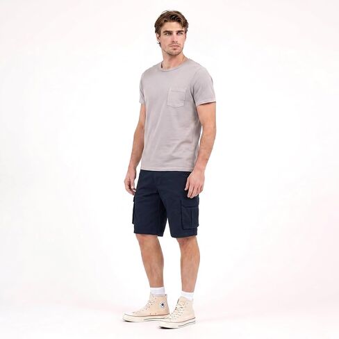 COEVALS CLUB Men's Cargo Shorts 100% Cotton Relaxed Fit 6 Pockets Casual Work Outdoor Hiking Summer in Saudi Arabia
