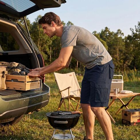 COEVALS CLUB Men's Cargo Shorts 100% Cotton Relaxed Fit 6 Pockets Casual Work Outdoor Hiking Summer in Saudi Arabia