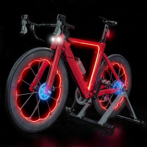 LocoLee Light kit Compatible with Lego Road Bike - Not Actual Model Only Lights, LED Lighting Accessories for LEGO 11380 lcons for Display Collectors in Kuwait