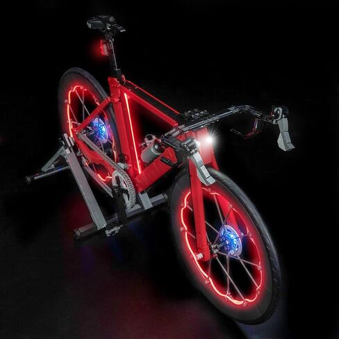 LocoLee Light kit Compatible with Lego Road Bike - Not Actual Model Only Lights, LED Lighting Accessories for LEGO 11380 lcons for Display Collectors in Kuwait