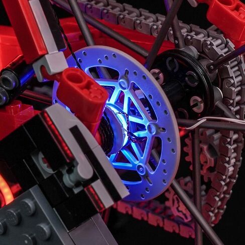 LocoLee Light kit Compatible with Lego Road Bike - Not Actual Model Only Lights, LED Lighting Accessories for LEGO 11380 lcons for Display Collectors in Kuwait