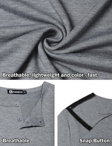 2 Pack Shoulder Surgery Shirts for Men, Side Snap Post Surgery Recovery Shirt for Rotator Cuff & Shoulder Replacement in Saudi Arabia