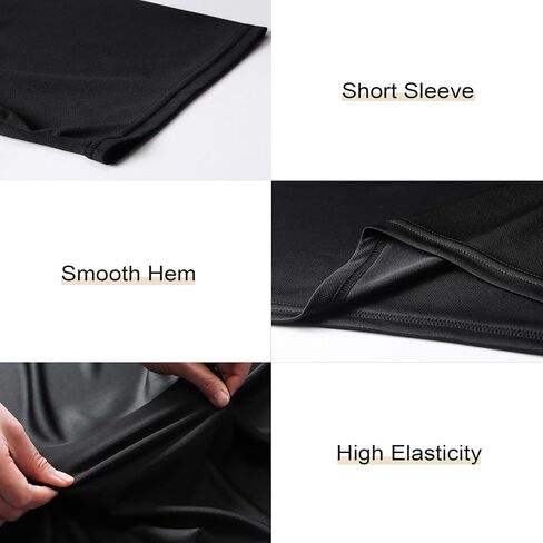 HovSiyla 3 Pack Men's Big and Tall Shirts Short Sleeve Quick Dry Workout Crew Neck Moisture Wicking T Shirts(2XL-6XL) in Saudi Arabia