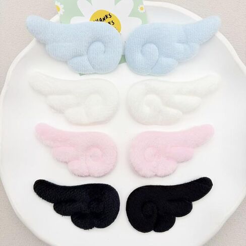 Cute Plush Angel Wings Brooch Y2K Kawaii Pins for Ita Bag Backpack Purse Doll Decor Wing Badge Accessories in Saudi Arabia