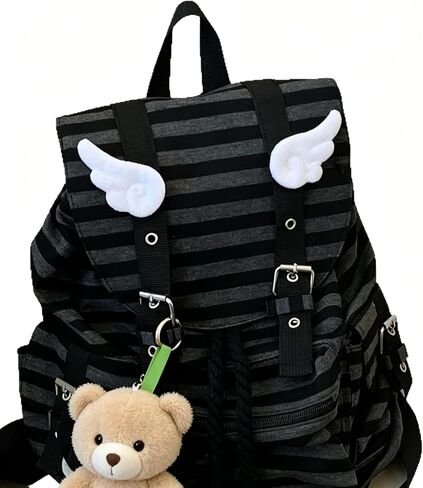 Cute Plush Angel Wings Brooch Y2K Kawaii Pins for Ita Bag Backpack Purse Doll Decor Wing Badge Accessories in Saudi Arabia