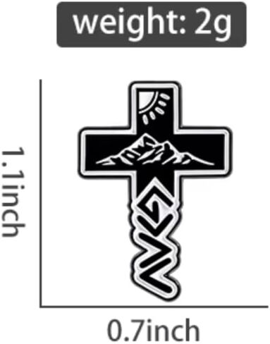 God is Greater Than The Highs and Lows Mountain Romans 8:38-39 Jesus Christ Christian Bible Verse 1.2" Enamel Pin Badge in Kuwait