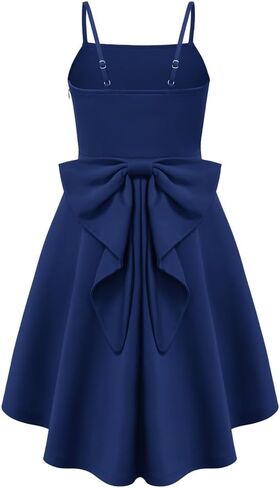 GRACE KARIN Girls Formal Party Dress Bow Back High Low Birthday Graduation Dance Flower Girl Bridesmaid Wedding 7-14 in Kuwait