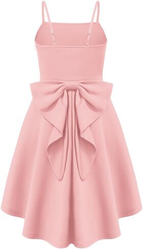 GRACE KARIN Girls Formal Party Dress Bow Back High Low Birthday Graduation Dance Flower Girl Bridesmaid Wedding 7-14 in Kuwait