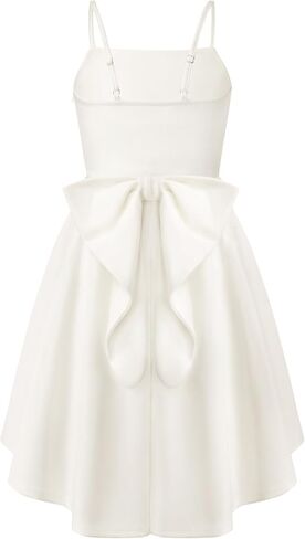 GRACE KARIN Girls Formal Party Dress Bow Back High Low Birthday Graduation Dance Flower Girl Bridesmaid Wedding 7-14 in Kuwait