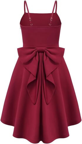 GRACE KARIN Girls Formal Party Dress Bow Back High Low Birthday Graduation Dance Flower Girl Bridesmaid Wedding 7-14 in Kuwait