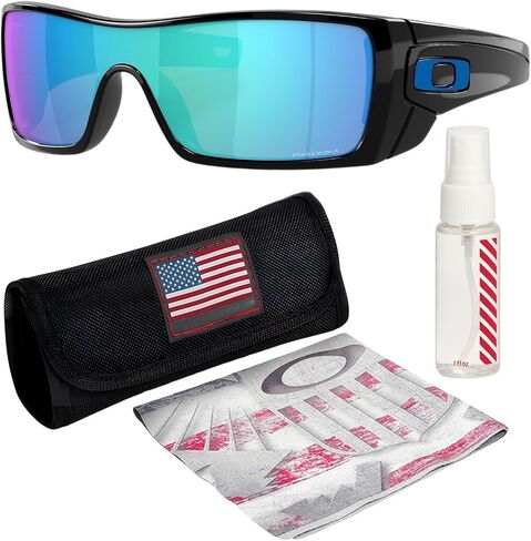 Oakley BATWOLF OO9101 Shield Shape Sunglasses With Official Eyewear Kit in Kuwait