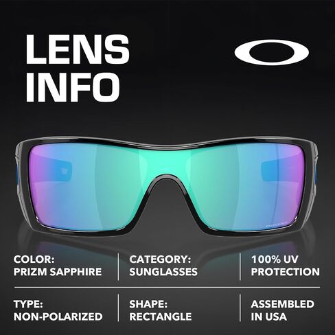 Oakley BATWOLF OO9101 Shield Shape Sunglasses With Official Eyewear Kit in Kuwait
