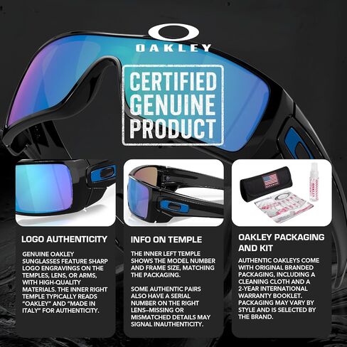 Oakley BATWOLF OO9101 Shield Shape Sunglasses With Official Eyewear Kit in Kuwait