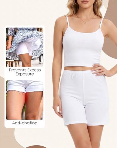 Subuteay Pettipants for Women Under Dresses Wide-leg Short Slips Loose Culotte Slips in Saudi Arabia