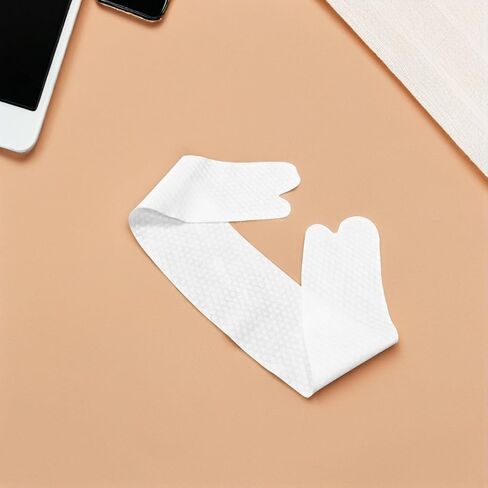 FRCOLOR 20Pcs Disposable Abdominal Sweat Liners 27.9in Long Cotton Belly Pads for Sweat Rash & Skin Fold Protection White in Kuwait