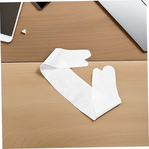FRCOLOR 20Pcs Disposable Abdominal Sweat Liners 27.9in Long Cotton Belly Pads for Sweat Rash & Skin Fold Protection White in Kuwait