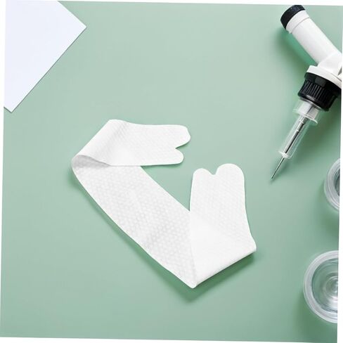 FRCOLOR 20Pcs Disposable Abdominal Sweat Liners 27.9in Long Cotton Belly Pads for Sweat Rash & Skin Fold Protection White in Kuwait