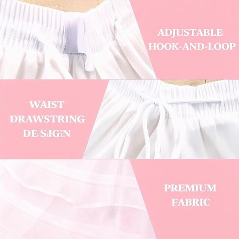 Petticoats for Women A-Line 6 Hoop Skirt Crinoline Underskirt for Wedding Dress Ball Gown Plus Size Dresses in Saudi Arabia