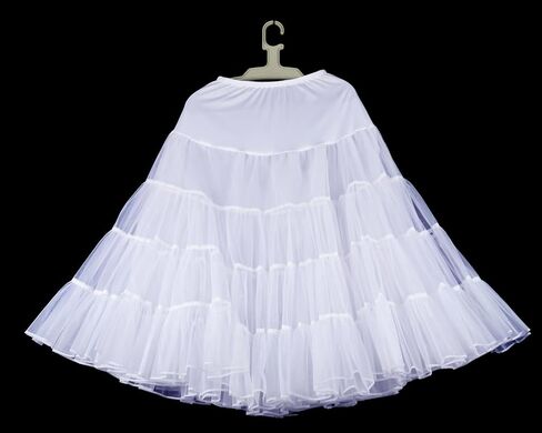 Women's 4 Tiers Plus Puffy 50s Petticoat 26“ Knee length Vintage Underskirt Crinoline Tulle Petticoat Half Slip in Saudi Arabia